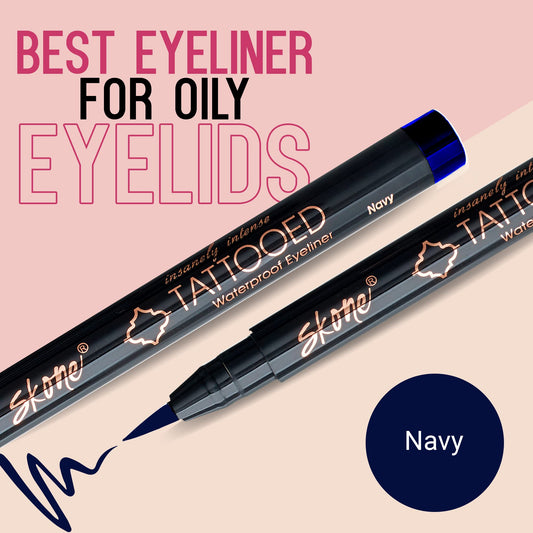 Skone waterproof liquid eyeliner provides smudge-proof wear all day.