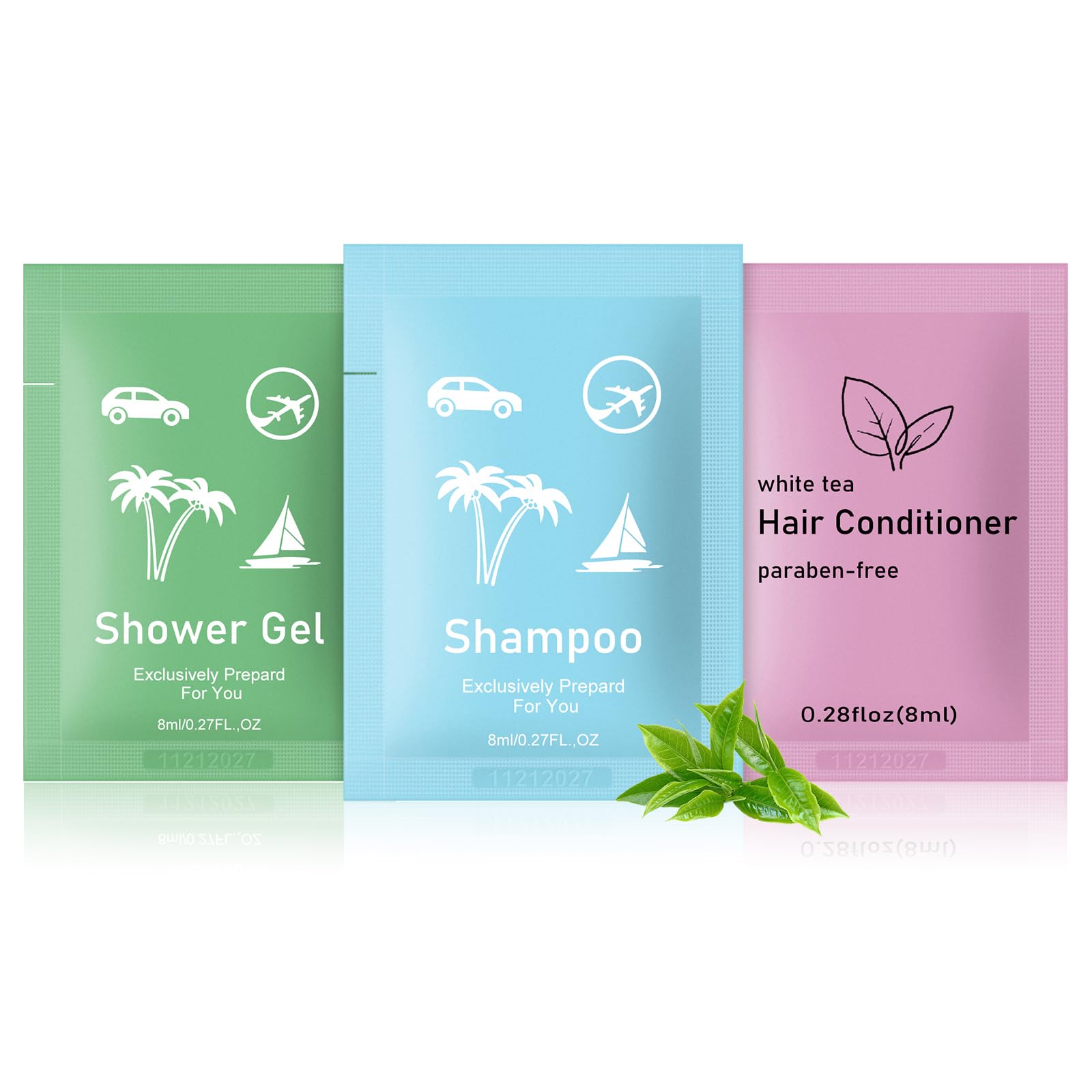 Skourvut travel-size body wash bottles for easy packing and use