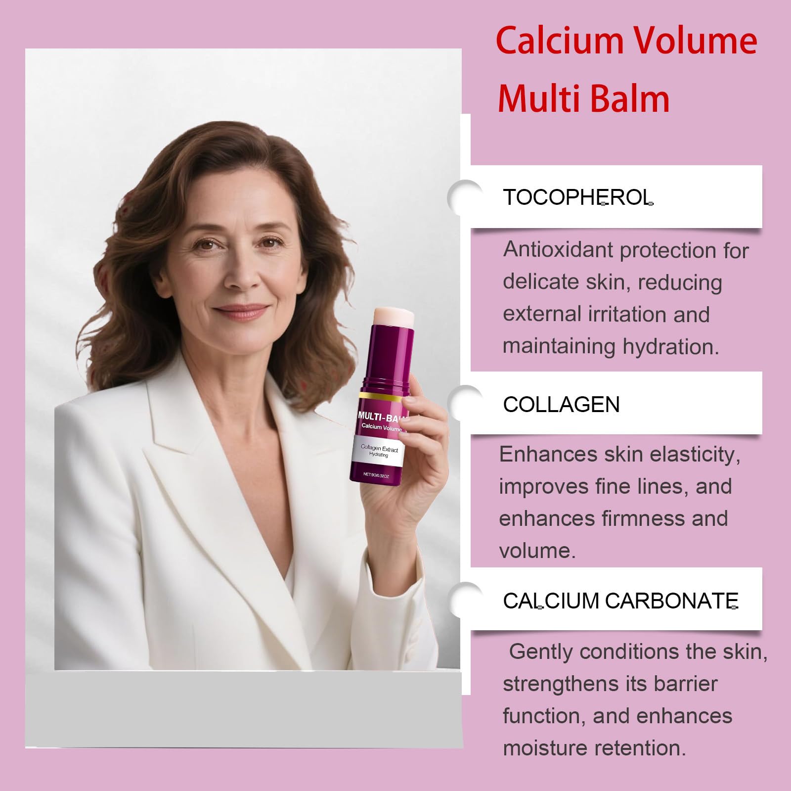 SKROSS eye contour with Calcium Multi Balm reduces dryness for a brighter eye area.