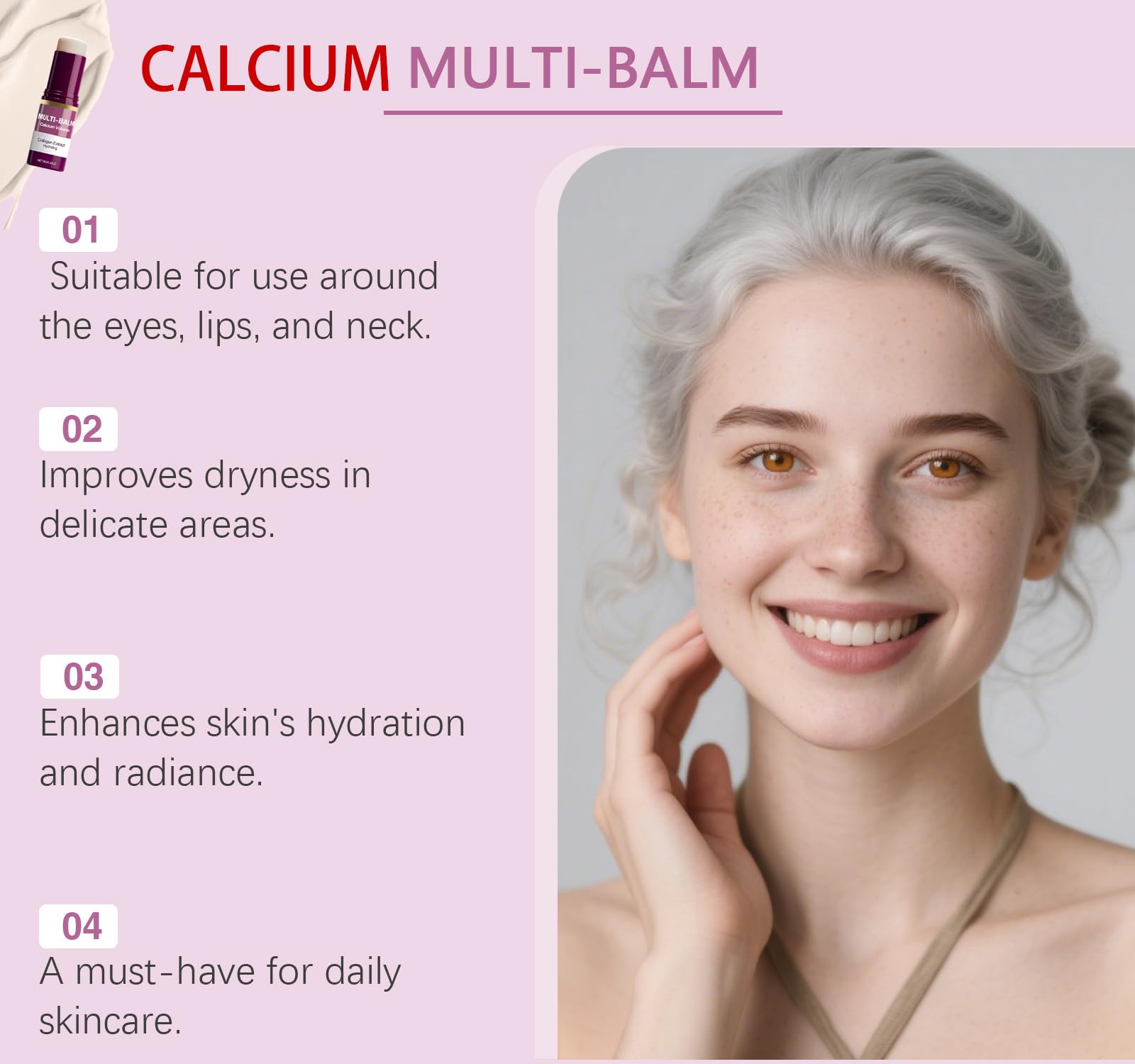 SKROSS Neck area application hydrates delicate skin for a firmer feel.