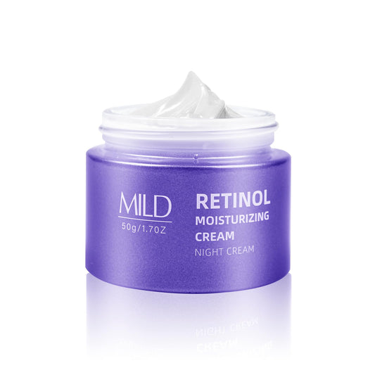 SKSOYT retinol and hyaluronic night cream jar for a smooth, refreshed complexion.