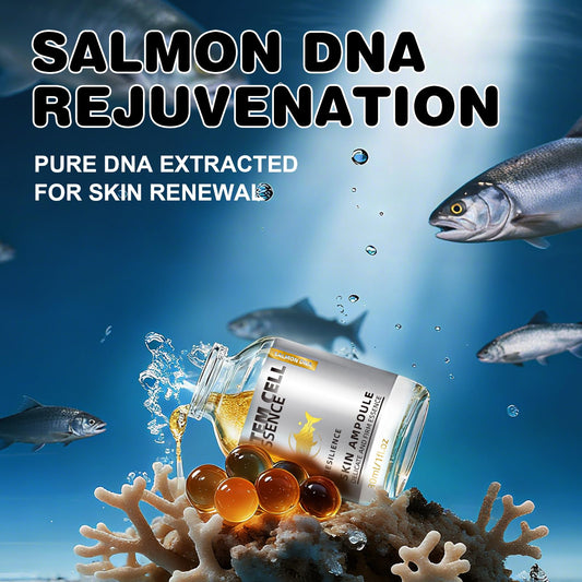 SKSOYT Salmon DNA Serum with derma roller for deeper skin penetration