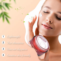 SKSOYT Triple Power texture swatch reveals creamy, fast-absorbing hydration for daily use.