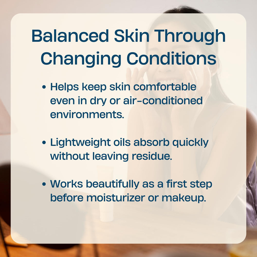 Sky and Sol natural skincare setup with minimalism and botanical care.