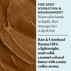 Sky Organics Batana Oil sourced from Honduras emphasizes heritage-rich nourishment for hair.