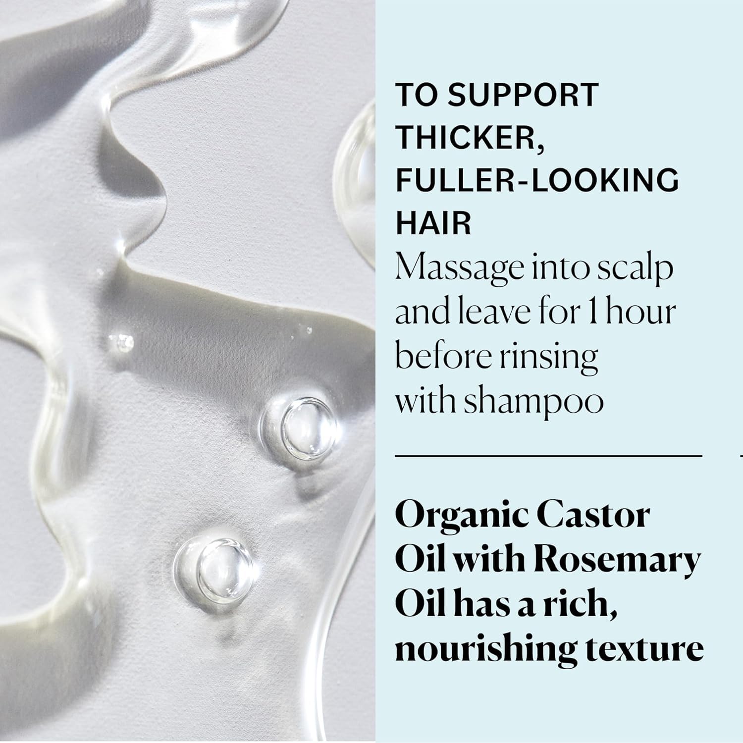 Sky Organics castor oil rosemary certified organic badge underscores sustainability