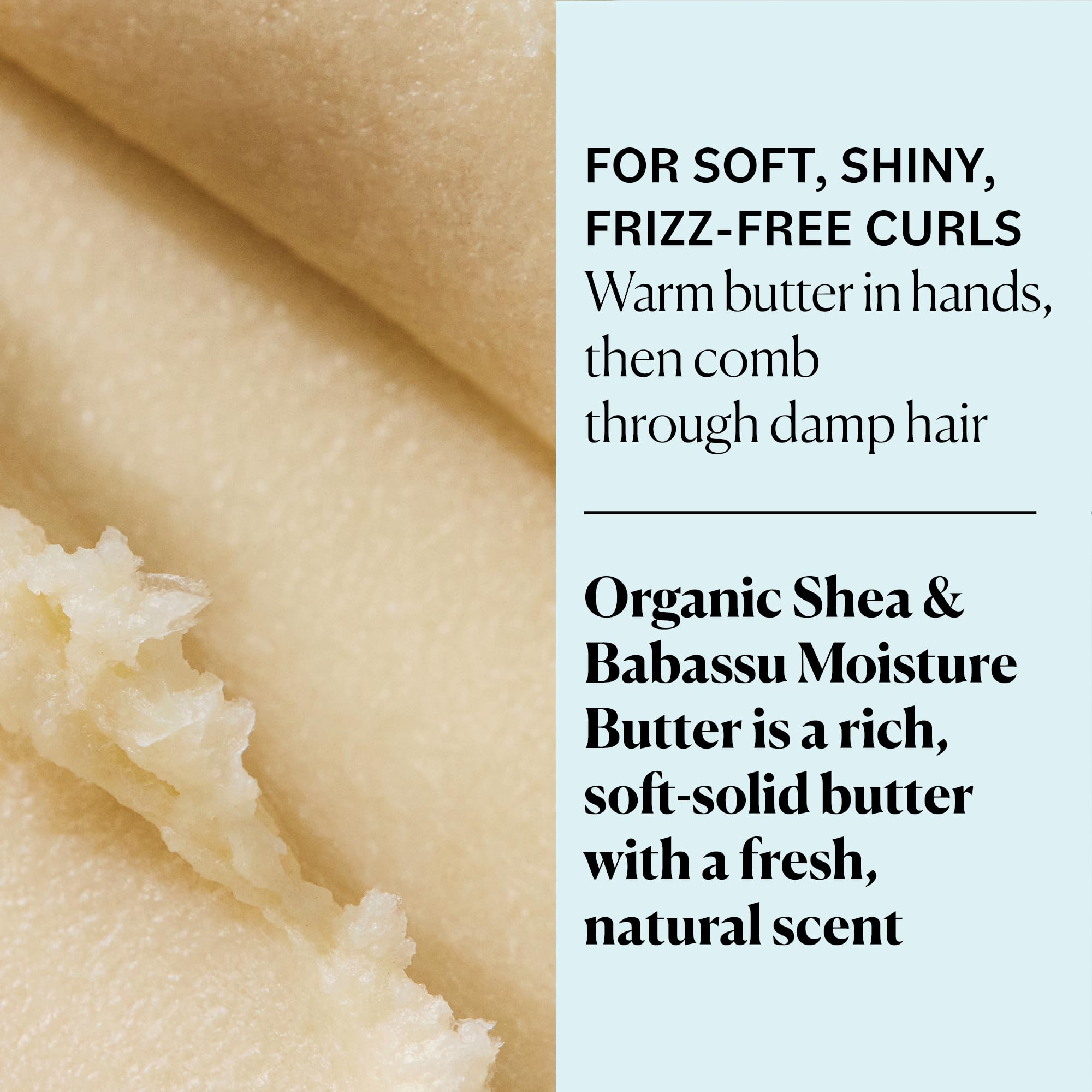 Sky Organics Shea Butter nourishes curly hair with deep hydration and soft feel