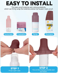 Skyconser sleeve installation demonstration with bottle during transit