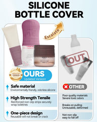 Skyconser leak-proof sleeve wrapping a bottle on a hotel shelf