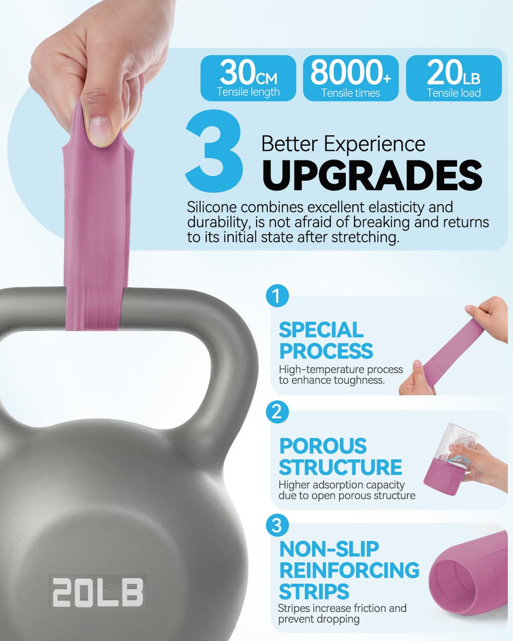 Skyconser silicone sleeve being applied to a bottle for easy use