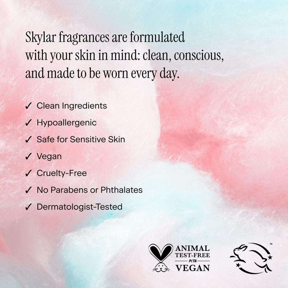 Skylar Boardwalk Delight hypoallergenic formula suited for sensitive skin.