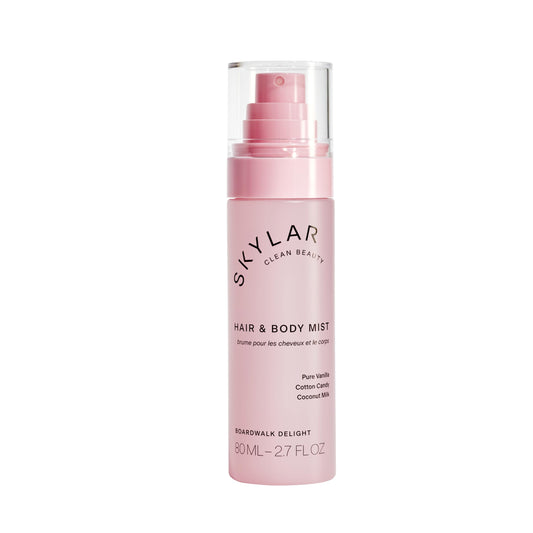 Skylar Boardwalk Delight mist bottle for on-the-go refresh.