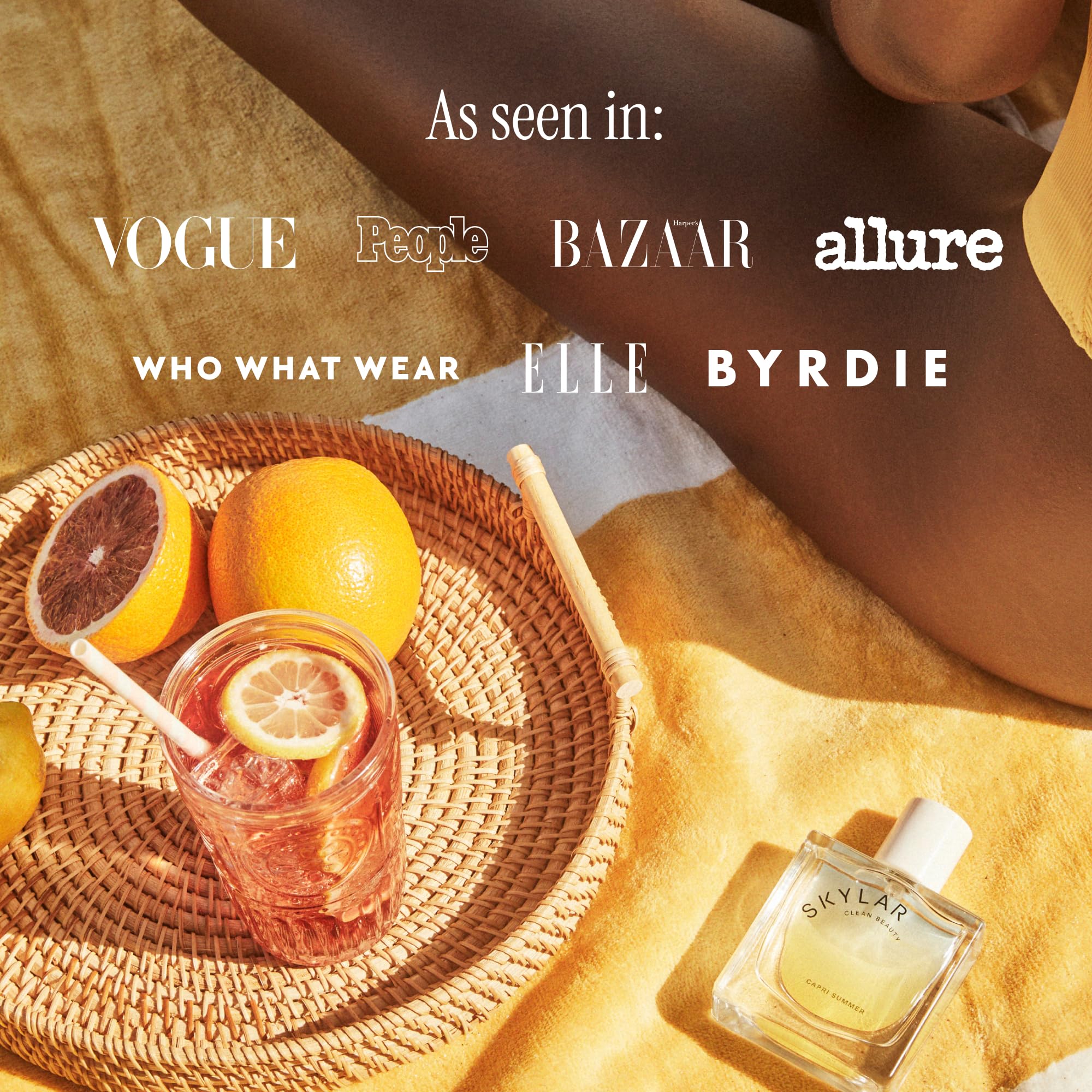 Mini 10ml bottle of Skylar Capri Summer for travel-friendly fragrance