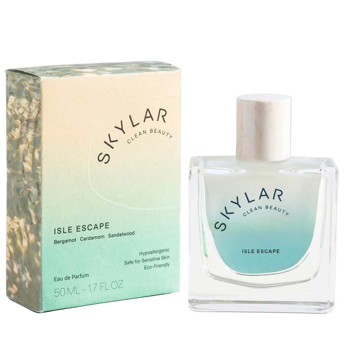 Skylar Isle Escape bottle front view for everyday wear