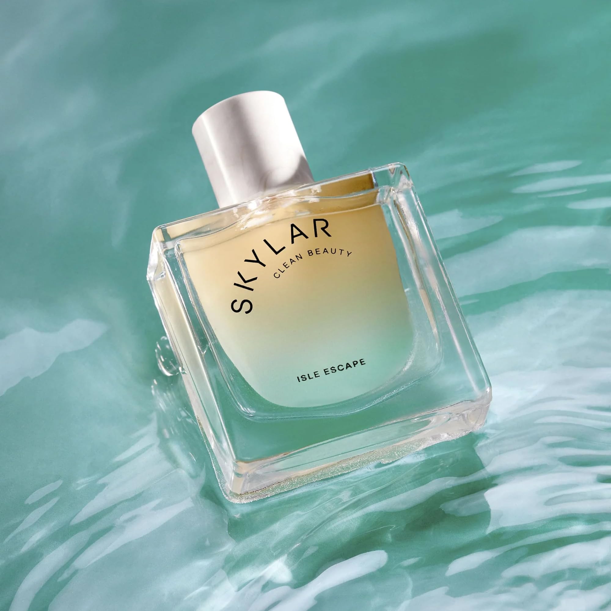 Skylar Isle Escape box packaging displays 50mL bottle