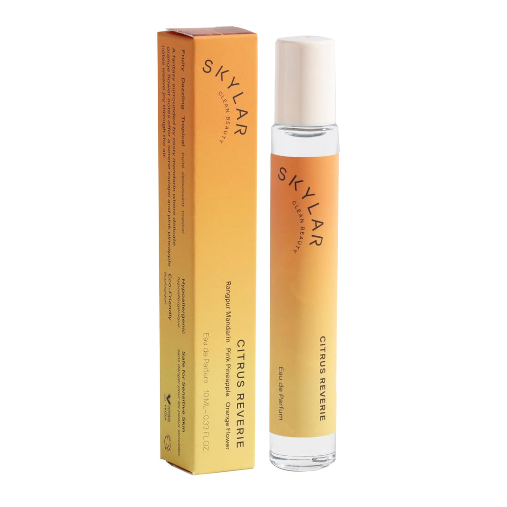 Skylar Citrus Reverie bottle pour reveals a fresh, uplifting scent