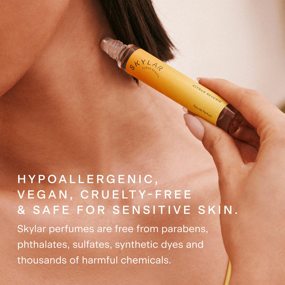 Skylar Citrus Reverie swatch on skin reveals fruity floral notes