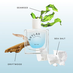 Skylar Salt Air sea salt note close-up suggesting breezy everyday wear