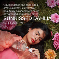 Heart notes feature Dahlia and Jasmine for a versatile floral core.