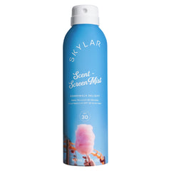 Skylar Sunscreen Mist bottle with Boardwalk Delight scent for sun-ready vibes
