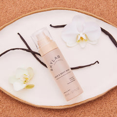 Skylar Vanilla Sky graphic hints cappuccino and vanilla notes