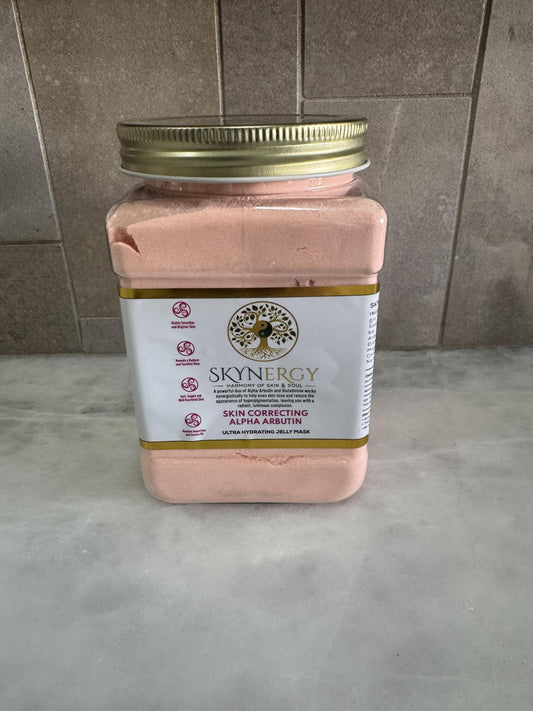 SKYNERGY HydroGlo jelly mask peel-off shows easy removal with minimal residue.