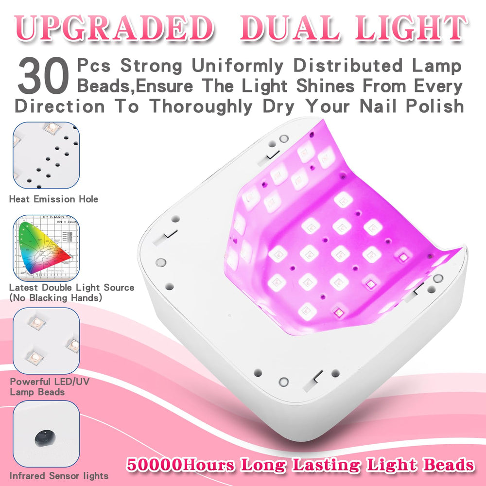 SKYUV LED touch screen display shown for easy timing and battery status