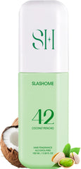Slashome hair perfume coconut pistachio bottle with light, long-lasting fragrance for hair