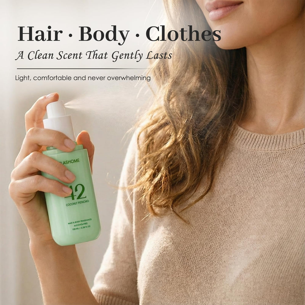 Slashome coconut pistachio on wig refreshes synthetic fibers safely