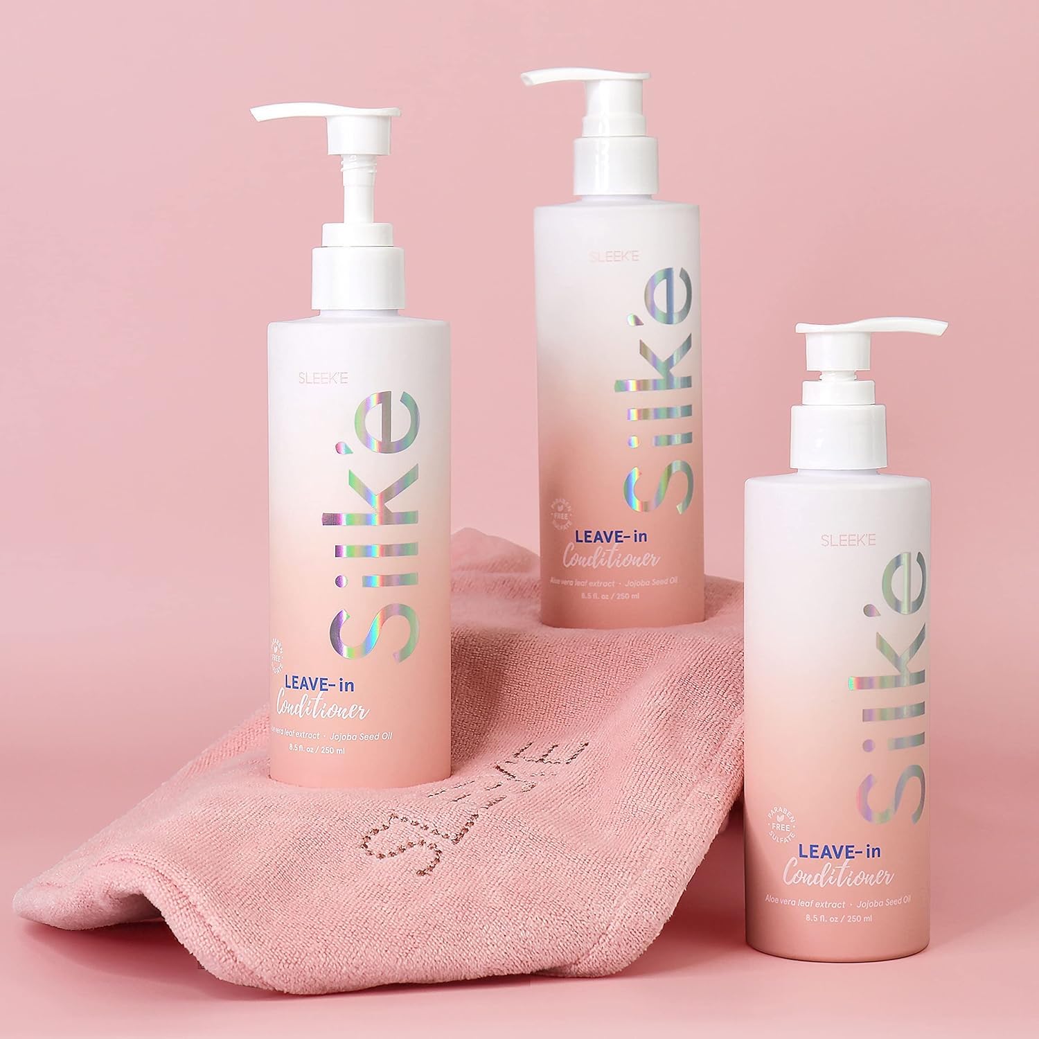 Sleek-e Silk-e Silky finish after use with light conditioning.