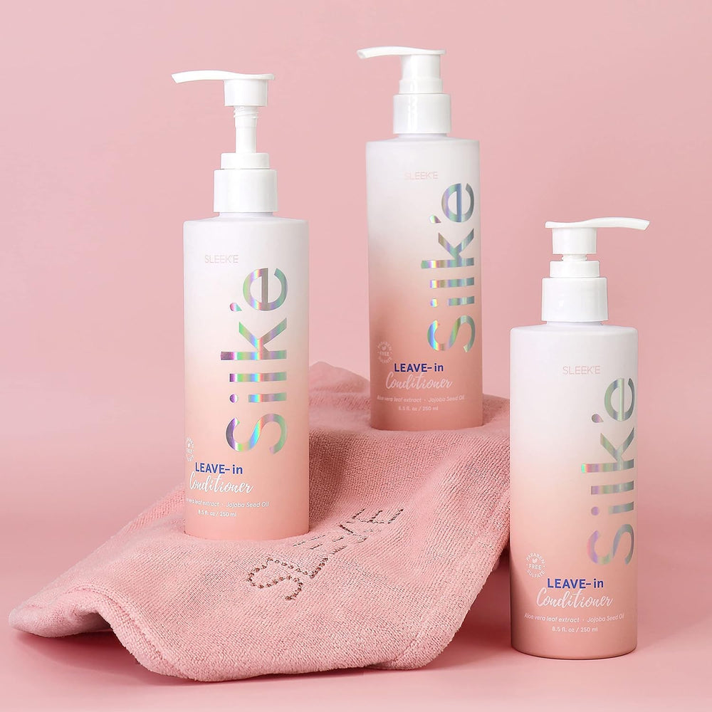 Sleek-e Silk-e Silky finish after use with light conditioning.