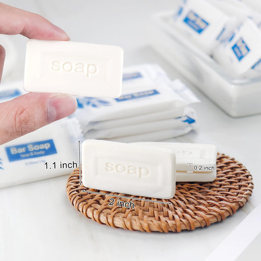 SLequipo mini soap bars closeup bar shows compact size for travel use.