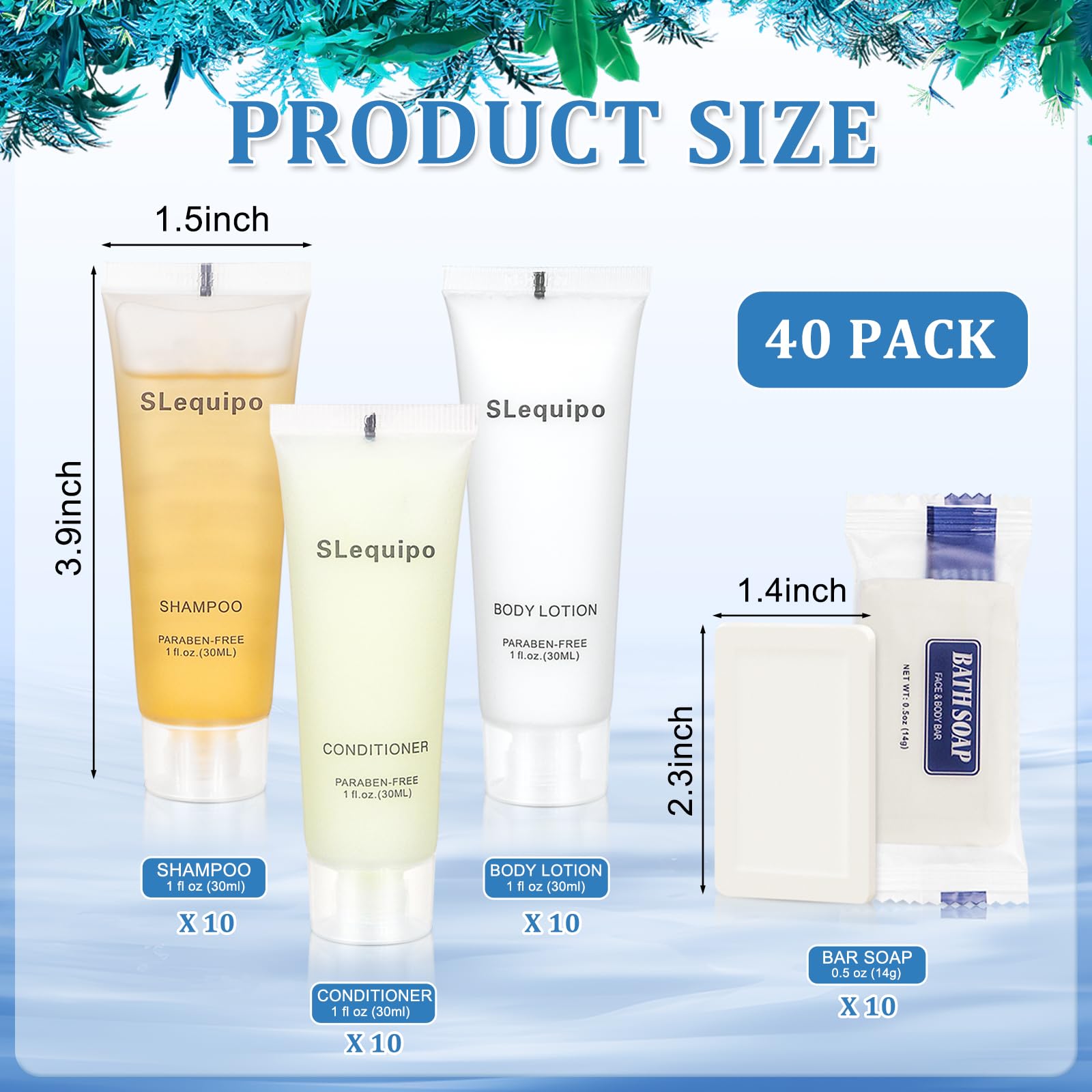 SLequipo travel shampoo 1oz keeps guests refreshed during trips