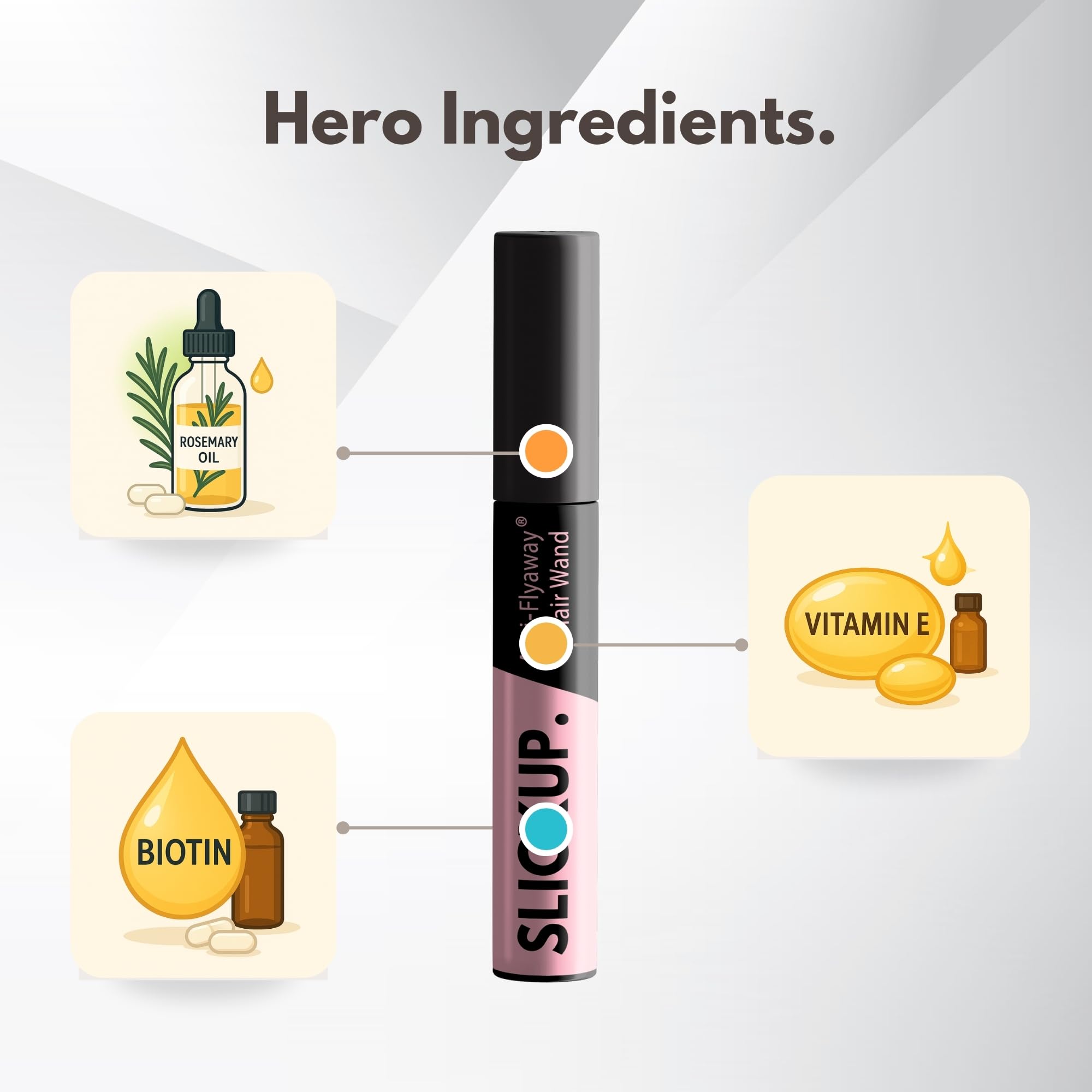 SLICKUP Hair Mascara for Flyaways tames unruly strands.