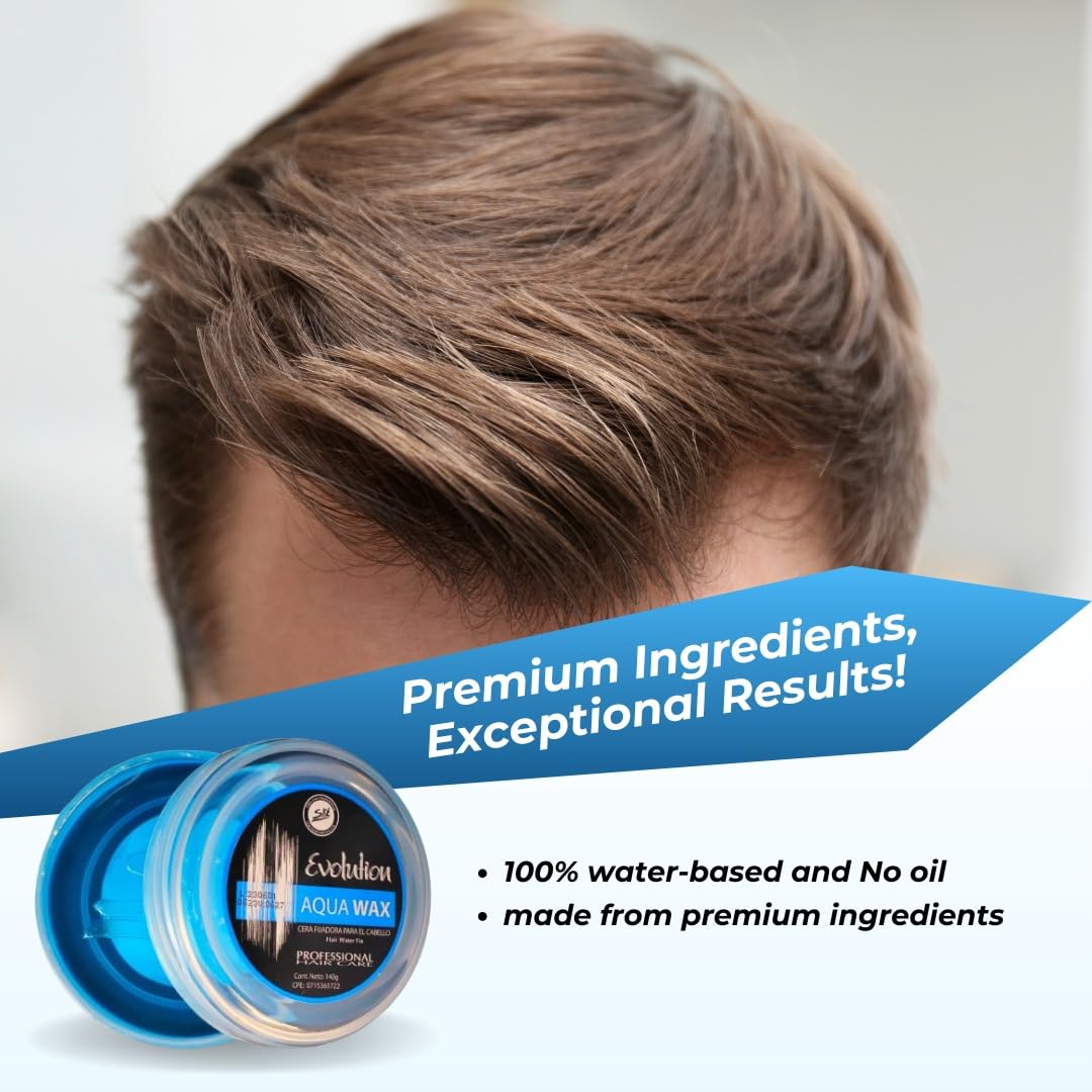 SLIK Aqua Wax being applied to hair shows quick styling and texture.