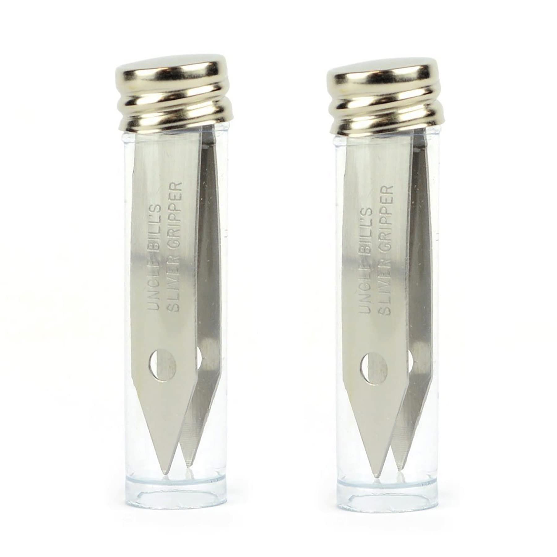 Sliver Gripper two-pack tweezers with precision design for pinpoint gripping.