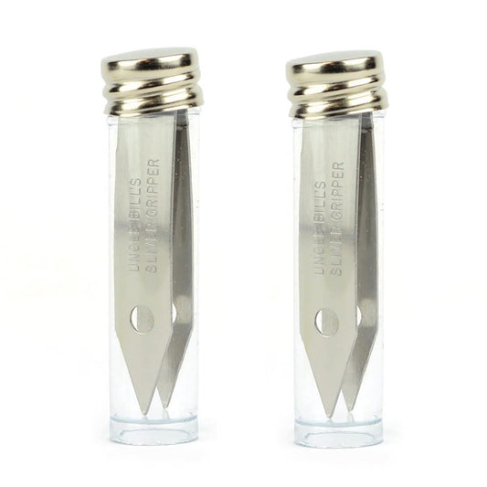 Sliver Gripper two-pack tweezers with precision design for pinpoint gripping.