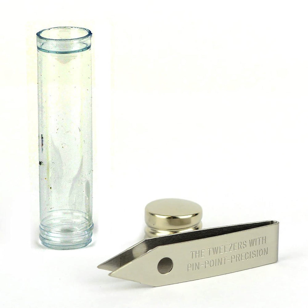 Sliver Gripper USA-made stainless steel tweezers for durable performance.