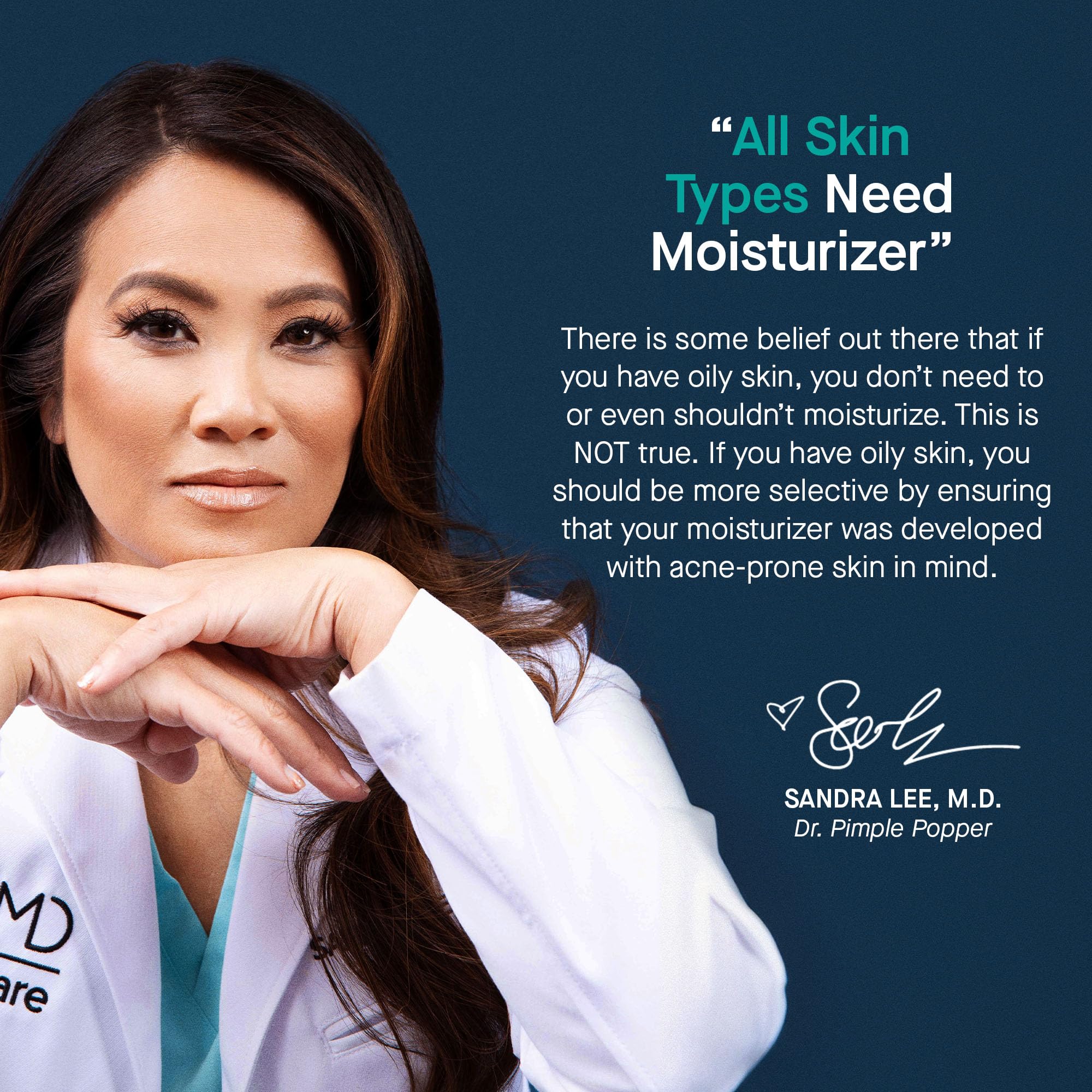 SLMD daily use routine image showing simple morning and night hydration after cleansing.