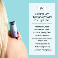 Slo light-hair blend dries invisibly with no white cast.