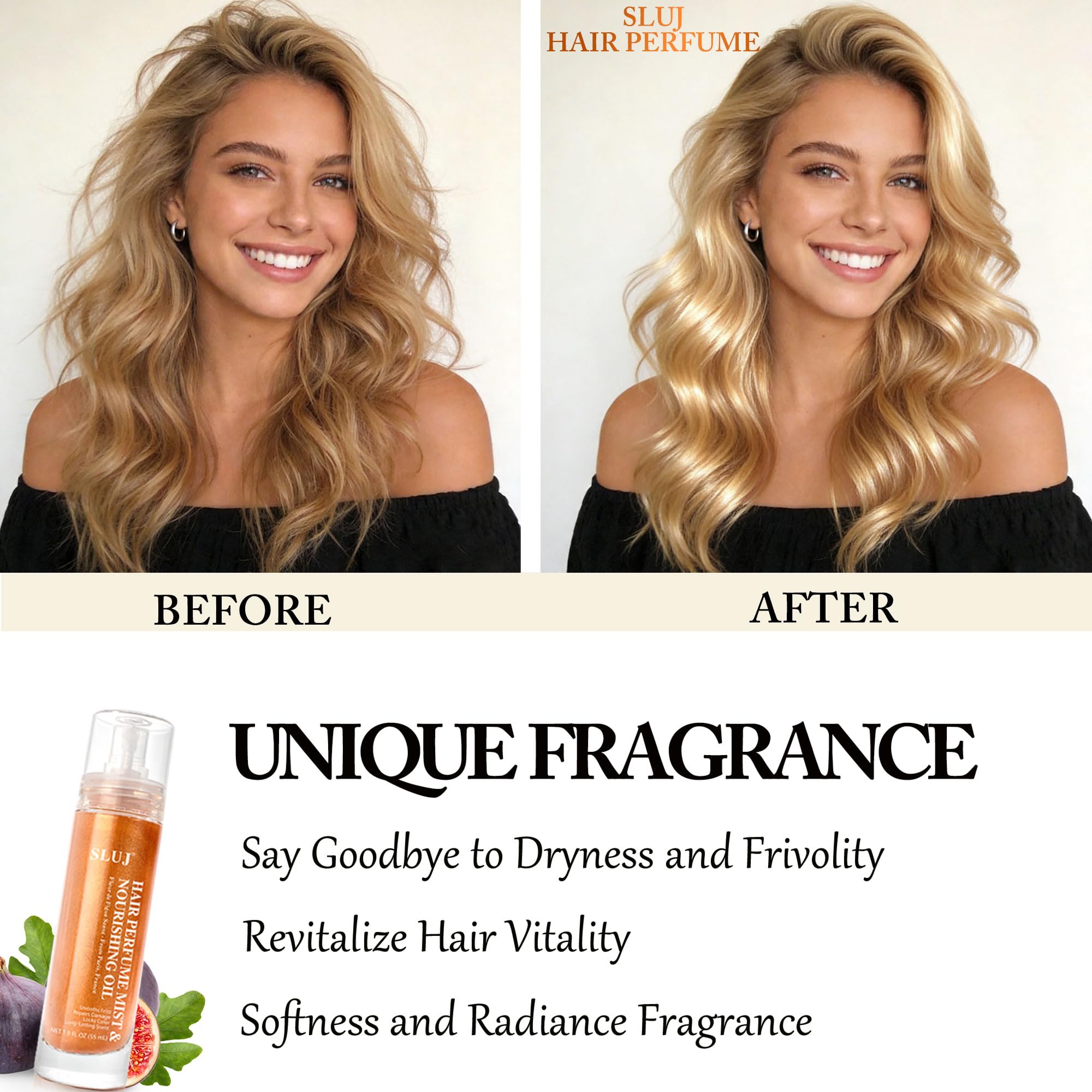 Bronze mica shimmer on the bottle adds a subtle glow to light hair.