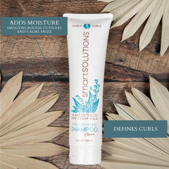 SMART SOLUTIONS Curl Nourishing Shampoo pour demonstrates even distribution for cleansing