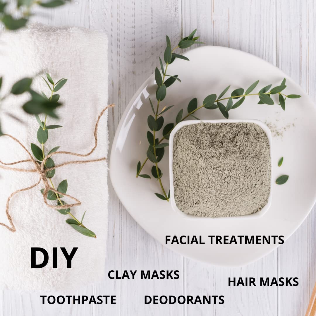 Homemade deodorant base with bentonite clay for gentle scent.