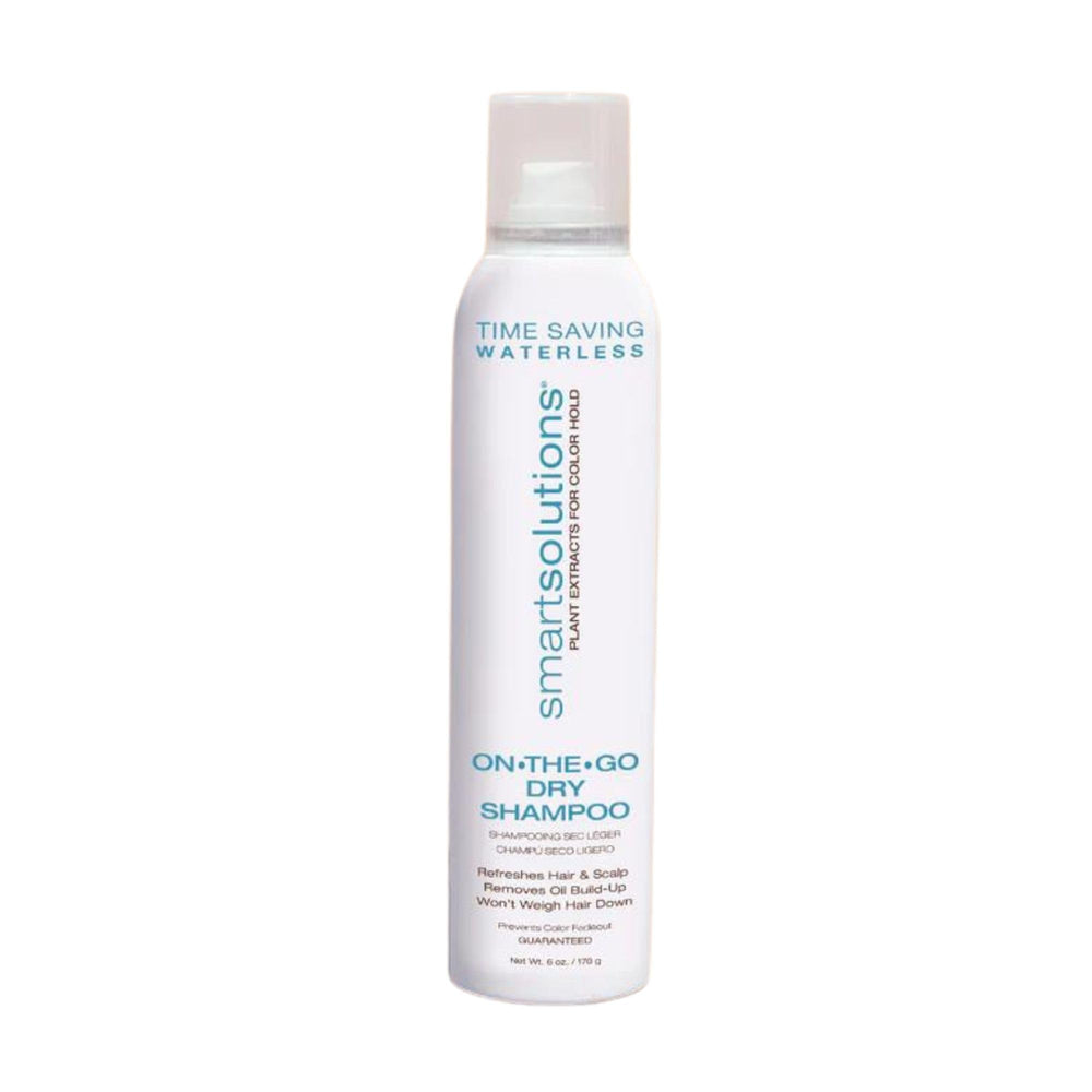 SMART SOLUTIONS On-The-Go Dry Shampoo bottle front for quick refresh between washes
