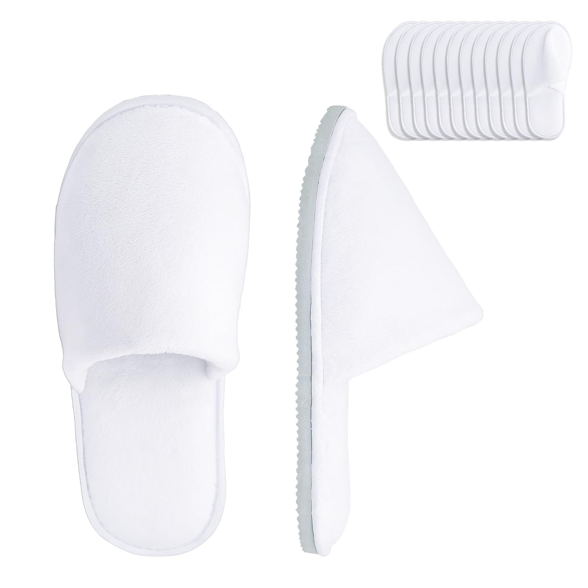 SMDZME bulk white slippers for guests, ideal for hotels and homes