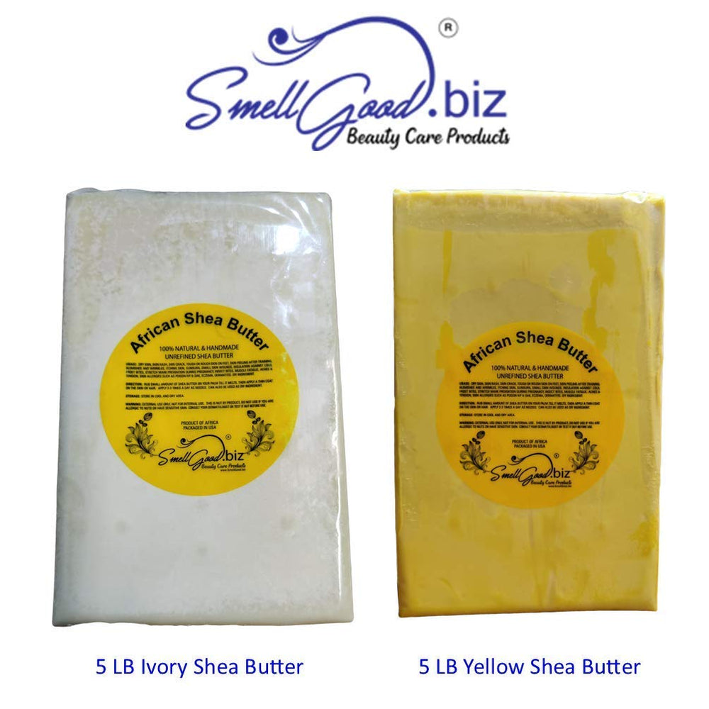 SmellGood melted shea butter on hand for easy application.