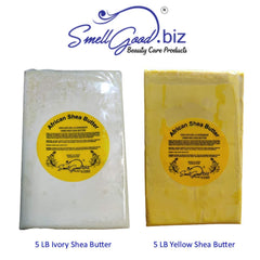 SmellGood melted shea butter on hand for easy application.
