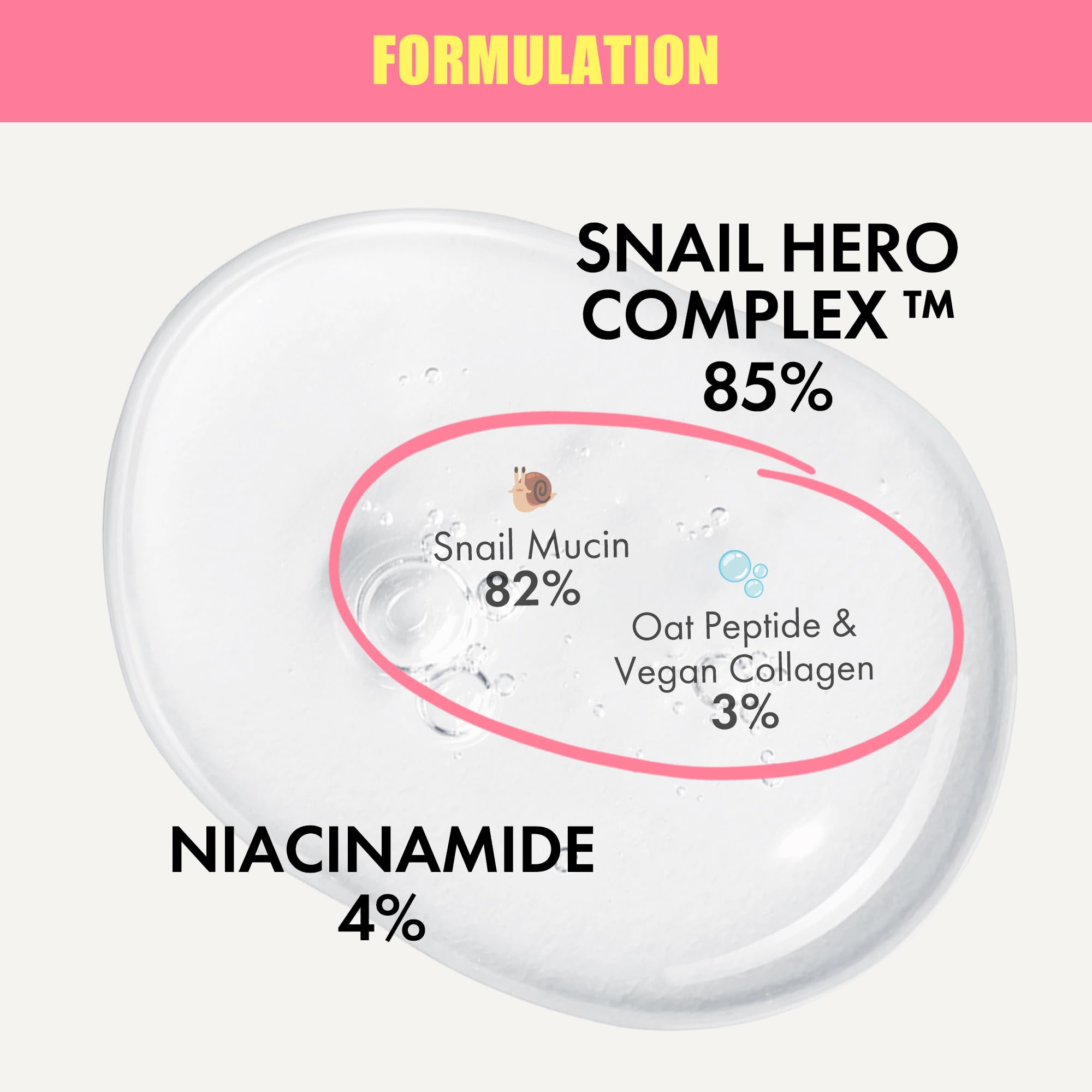 Smilebloom KKOCH oat peptides close-up hints soothing, balanced texture.