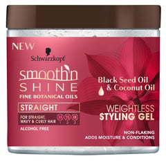 Smooth N Shine Straight Gel bottle for weightless hold and frizz control