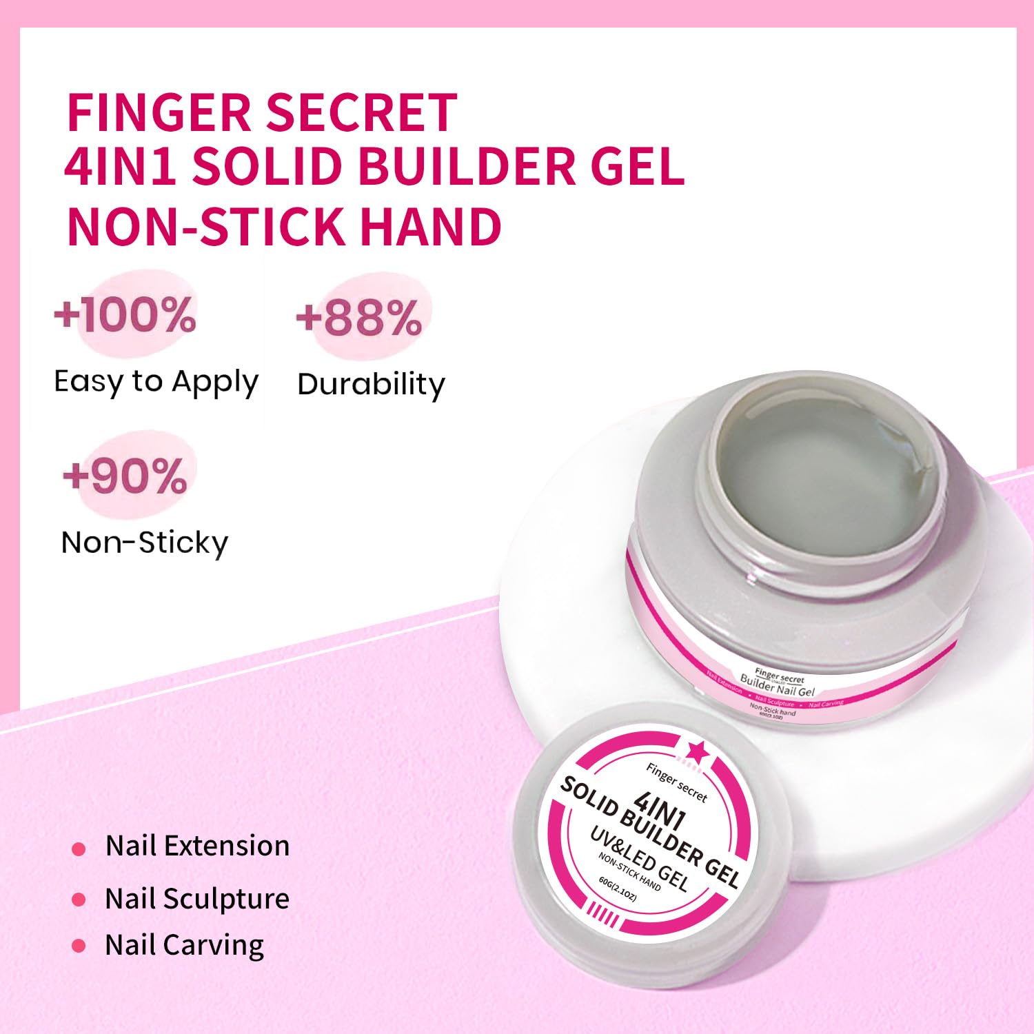 SMSMYXF durable adhesive gel efficient coverage reduces waste during nail extensions